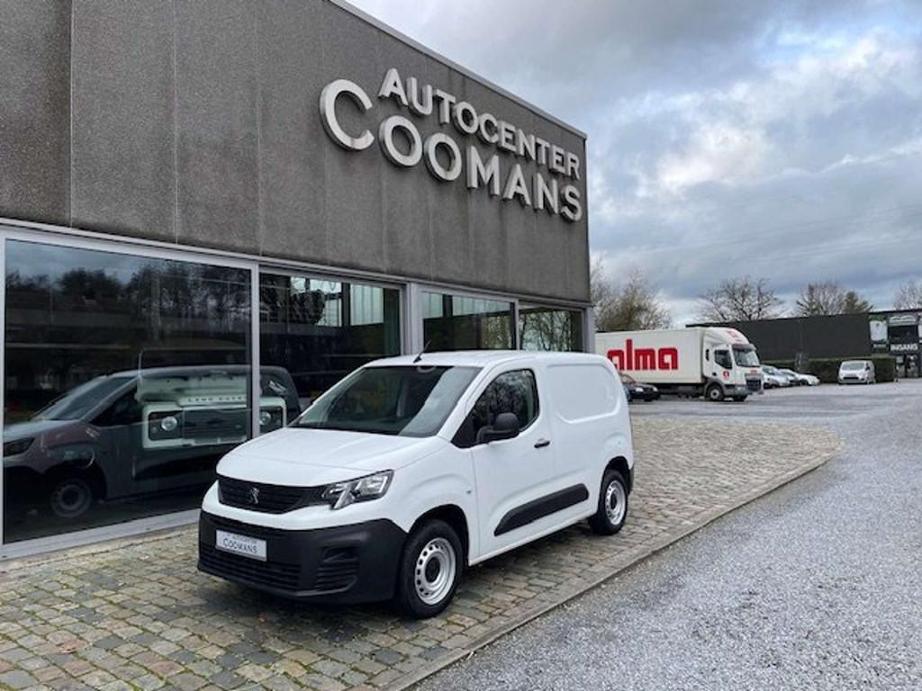 Peugeot Partner 1.5 hdi 3 ZIT AIRCO 12.355+BTW (bj 2020), Auto's, Bestelwagens en Lichte vracht, Gebruikt, Wit, Bedrijf, 5 deurs