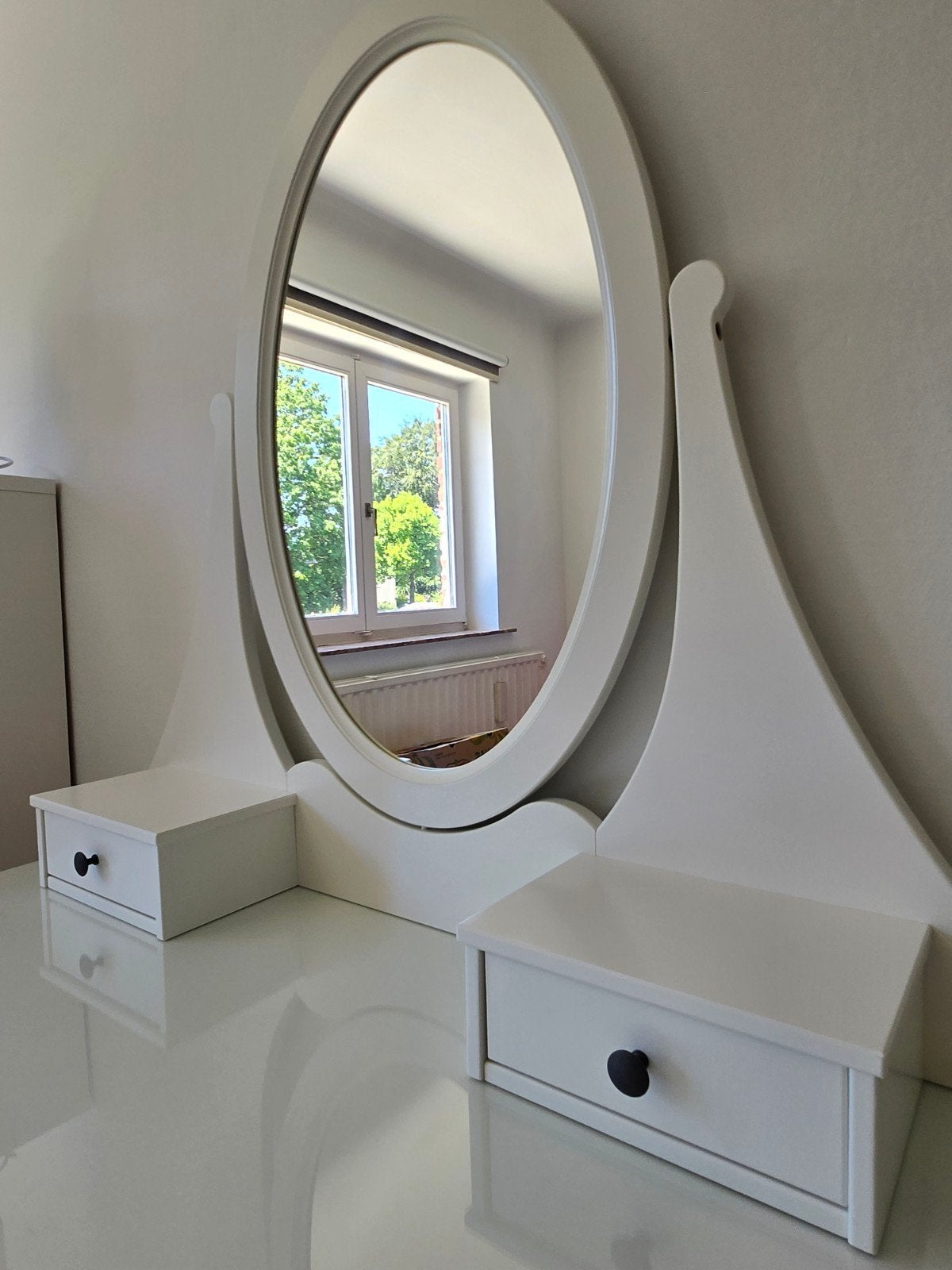 Bureau / Coiffeuse HEMNES avec miroir & tabouret, Enlèvement