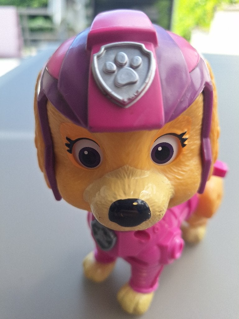 Paw Patrol Sky blaffende hond, Kinderen en Baby's, Speelgoed | Actiefiguren, Ophalen of Verzenden, Gebruikt