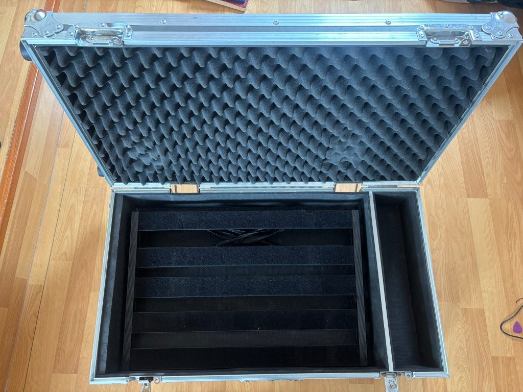 pedalboard Palmer 60L (600x390mm) + hard case Pedaltrain, Muziek en Instrumenten, Ophalen, Gebruikt, Elektrische gitaar