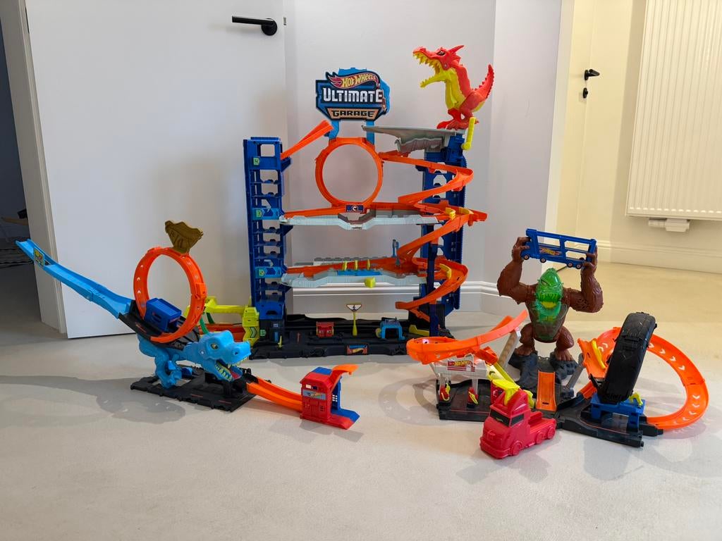 Ensemble Hot Wheels en très bon état, Enlèvement, Hot Wheels, Manuelle, Avec looping