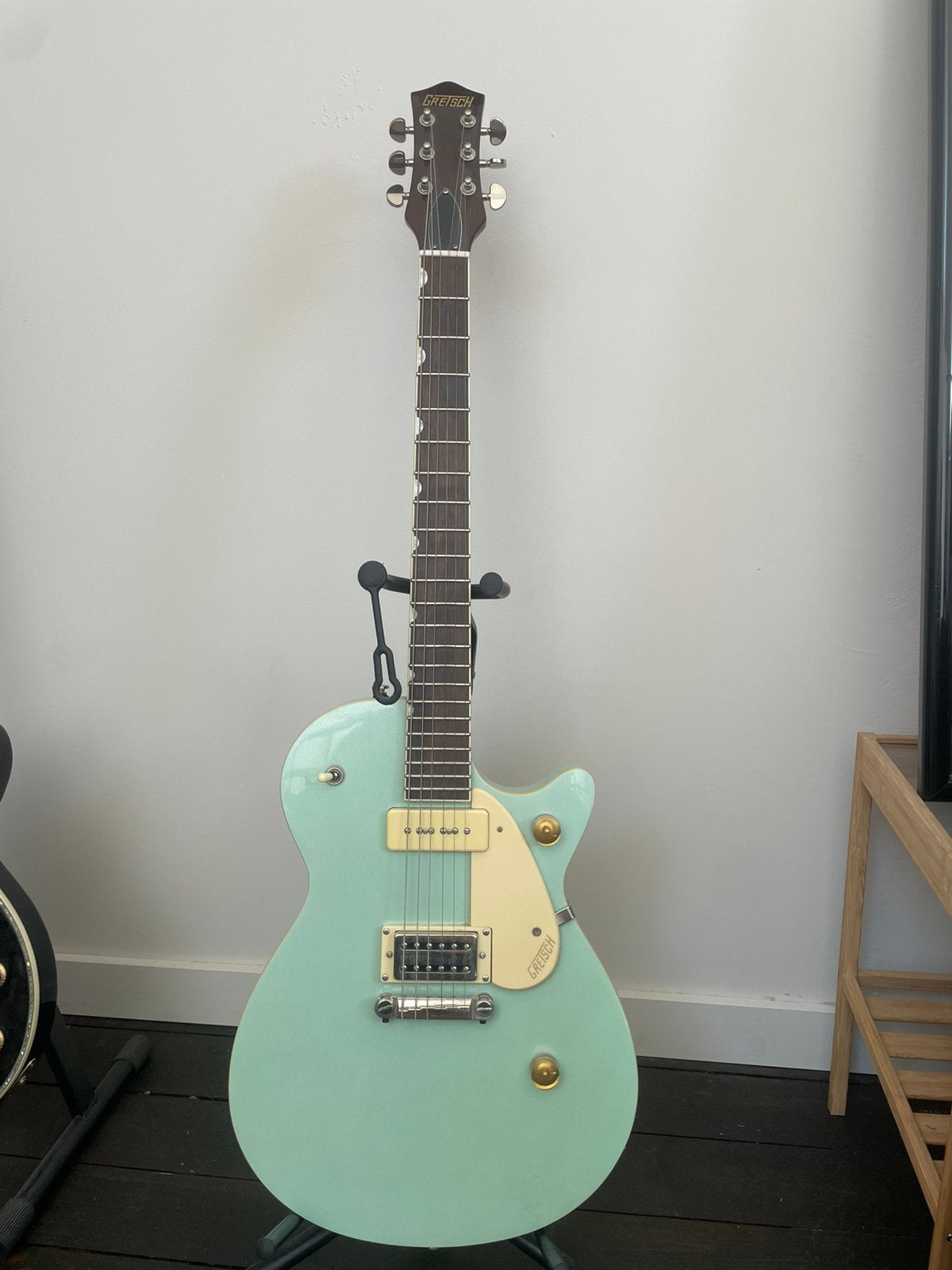 Gretsch G2215-P90 Streamliner Junior Jet Club Mint Metallic, Muziek en Instrumenten, Ophalen, Zo goed als nieuw
