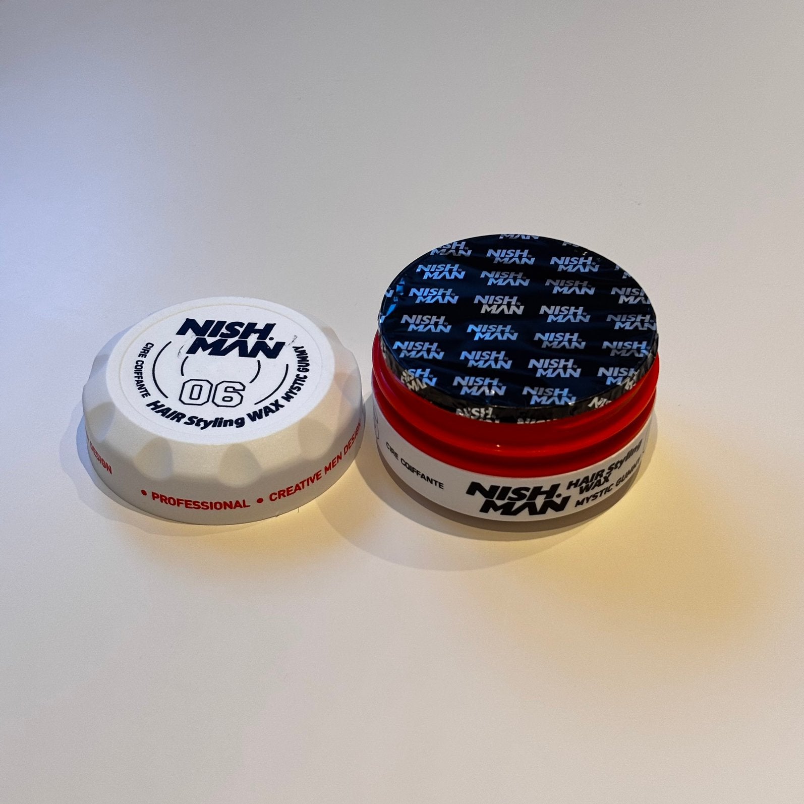 NIEUW - Nishman 06 Mystic Gummy stylingwax 150 ml, Ophalen, Nieuw, Gel, Wax, Haarlak of Mousse