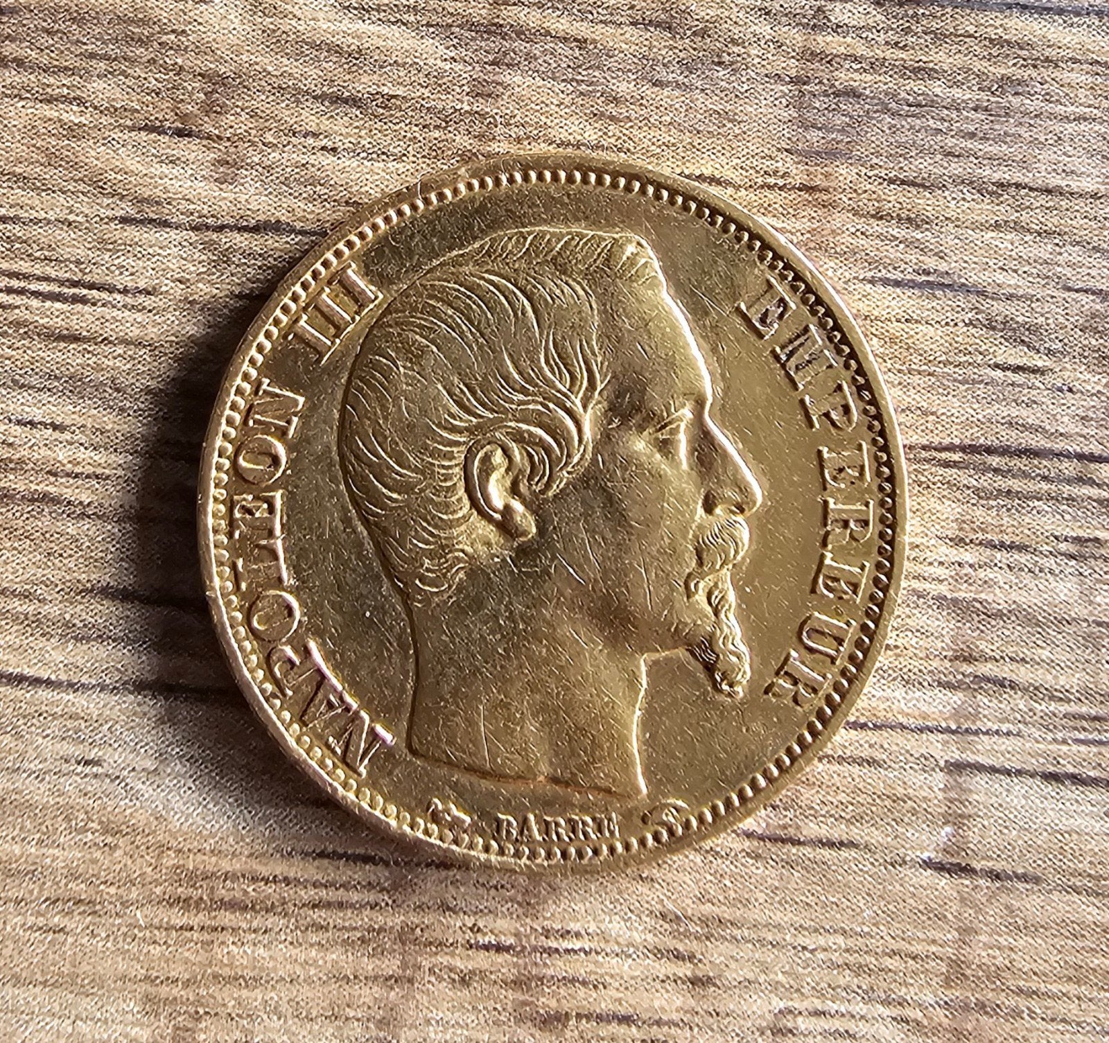 Napoleon 3 20 francs 1853 gouden munt in zeer goede staat., Ophalen, Goud