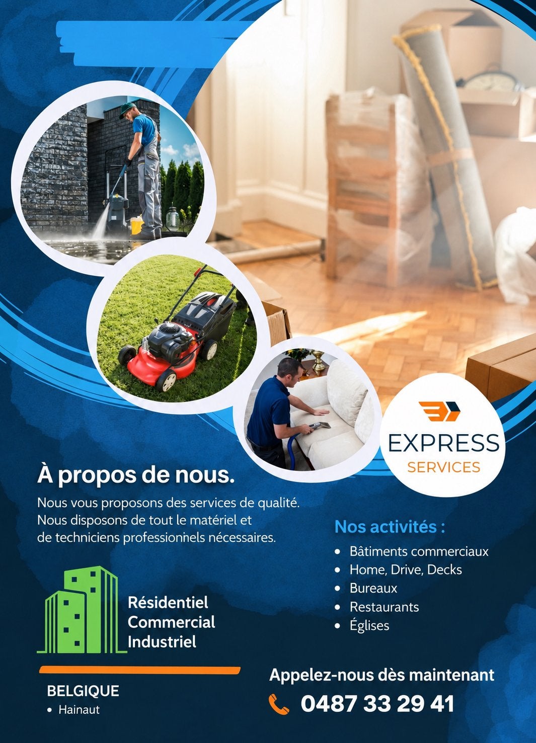 Nettoyage, déménagement et entretien de qualité