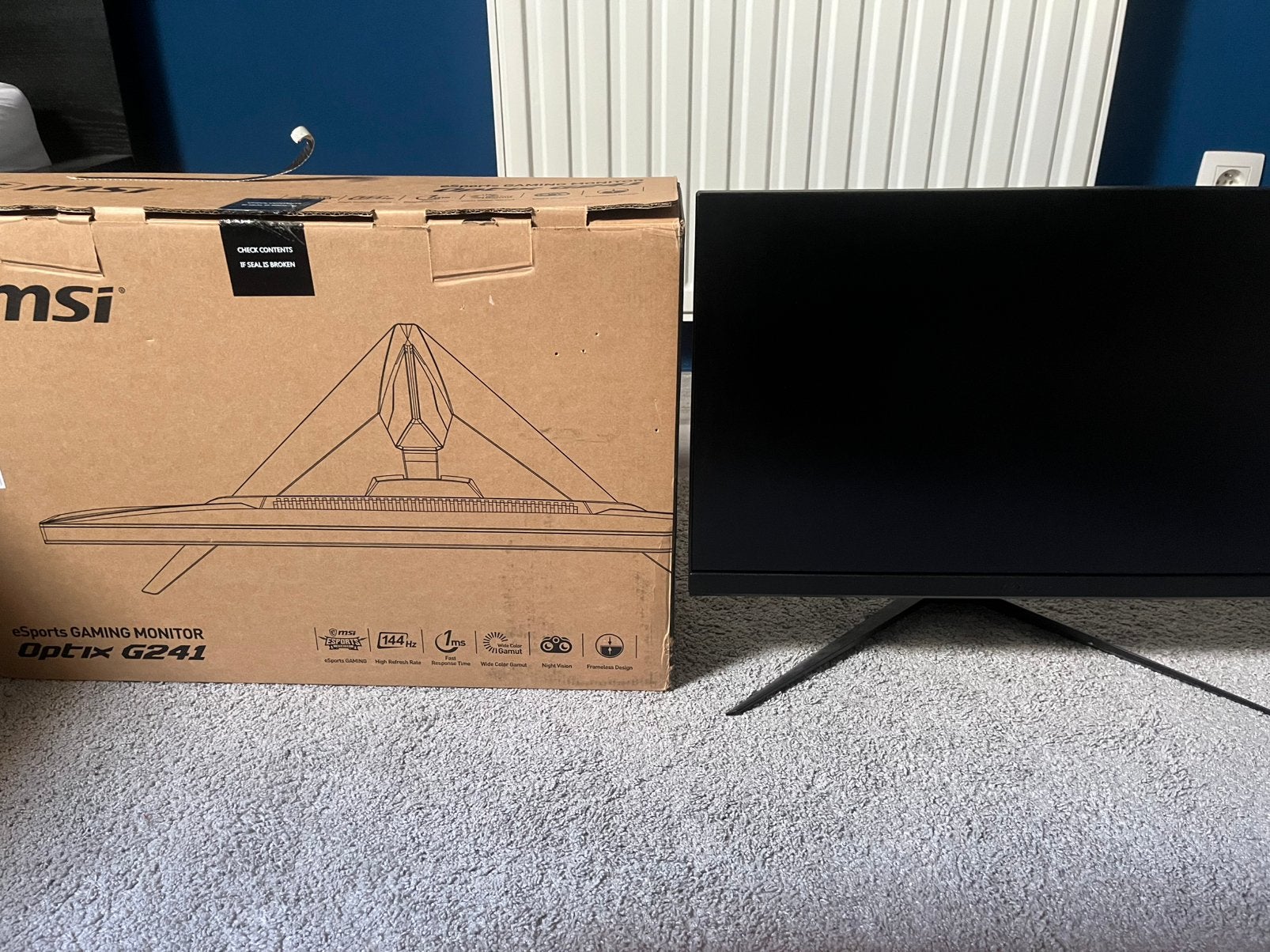 eSports Gaming Monitor Optix G241, Computers en Software, 101 t/m 150 Hz, Refurbished, Overige typen, Ophalen