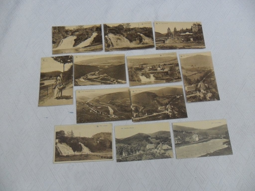 Vintage lot de cartes postales Coo état voir photos, Enlèvement ou Envoi, Liège