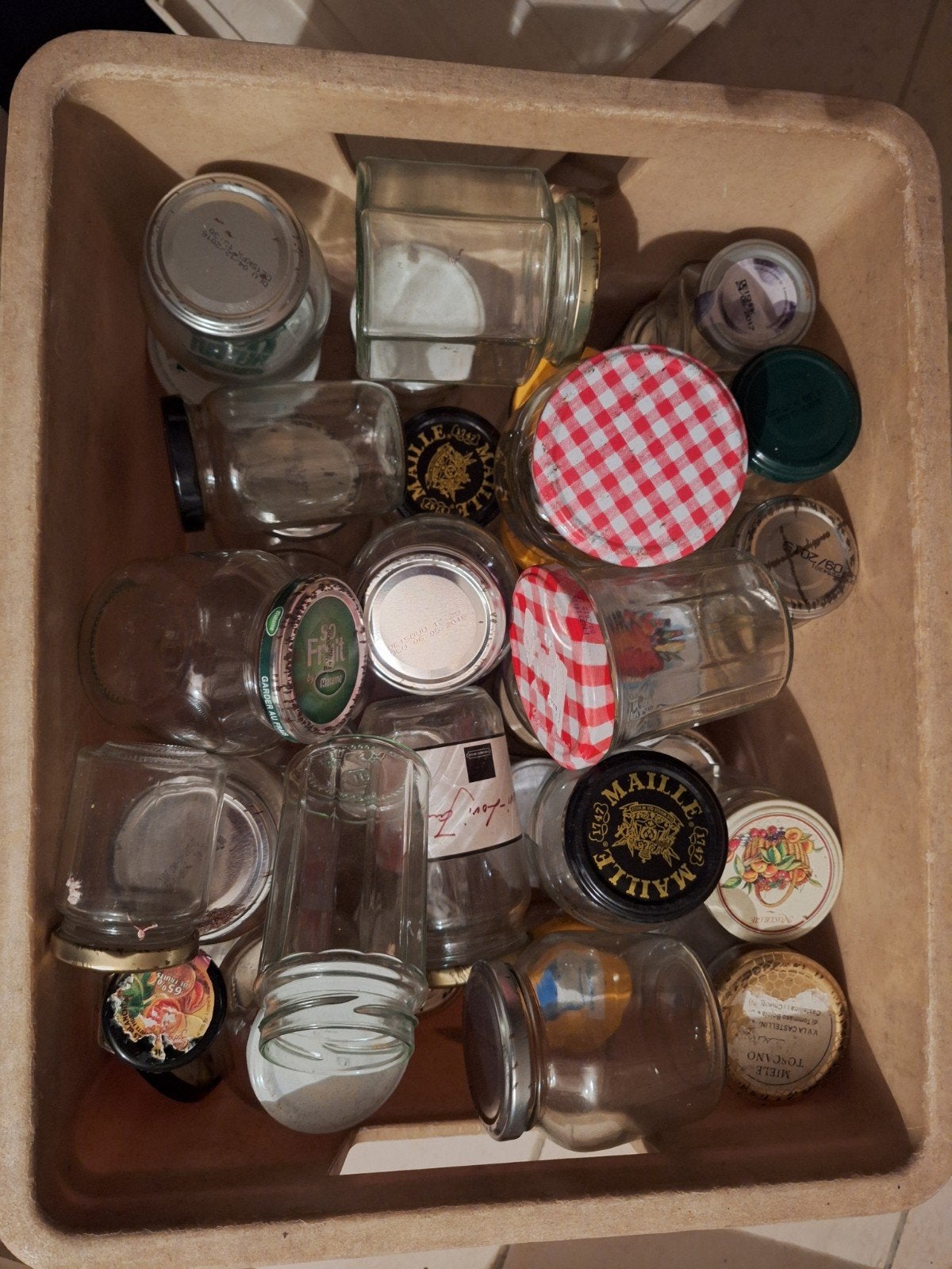 pots à  confiture, Ophalen
