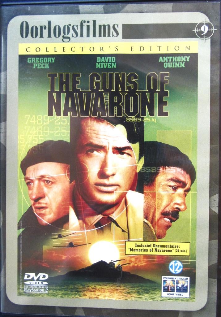 DVD OORLOG- THE GUNS OF NAVARONE- 1961, Cd's en Dvd's, Alle leeftijden, Ophalen of Verzenden, Zo goed als nieuw, Oorlog