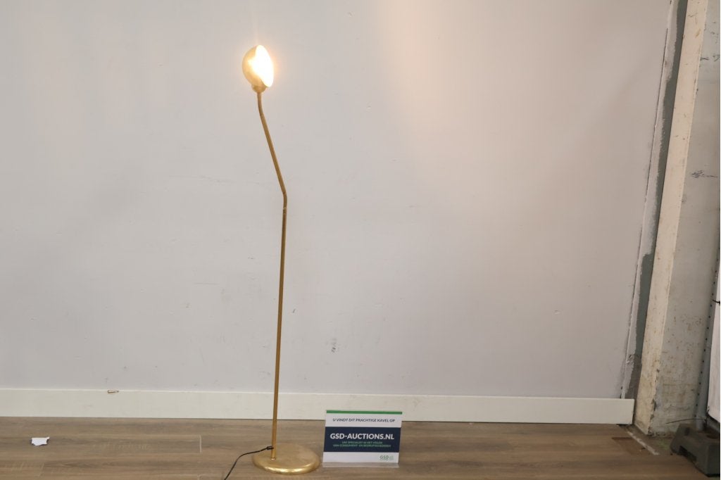 Vloerlamp met gebogen arm