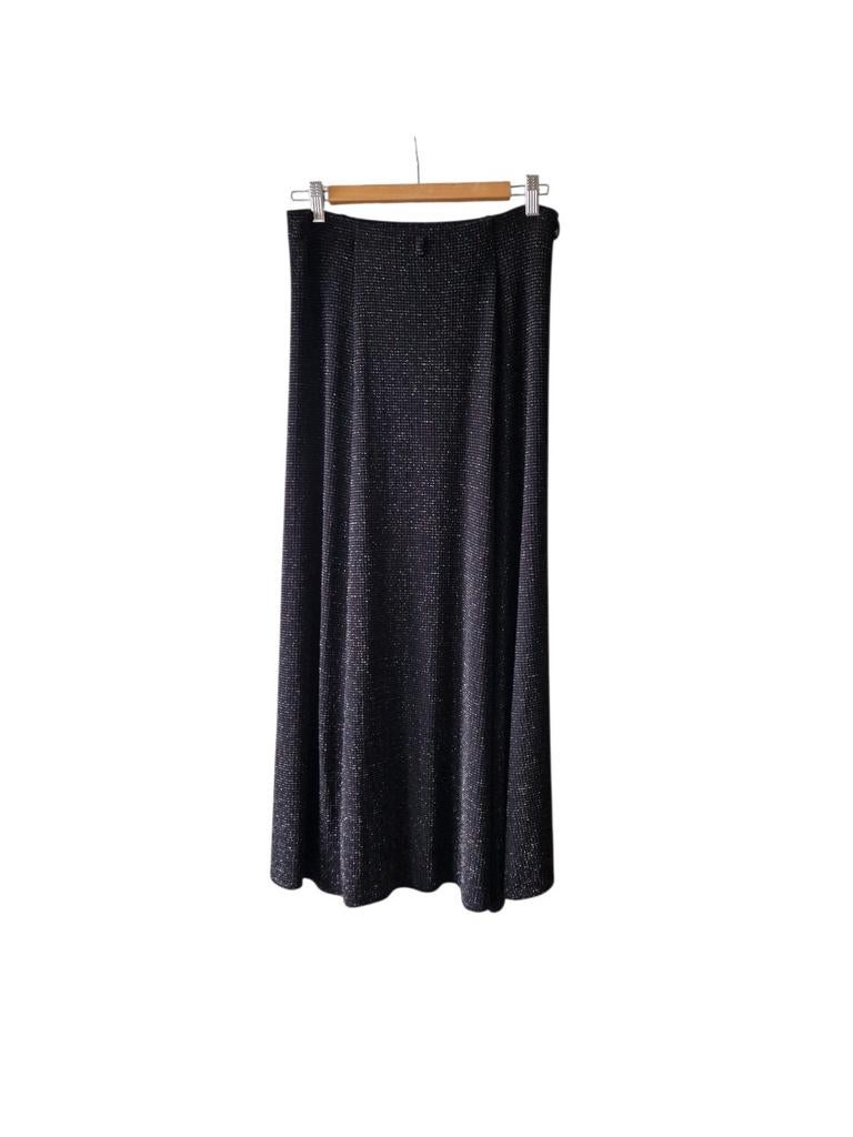 Longue jupe noire scintillante marque Alexon taille 38/40, Enlèvement ou Envoi, Noir