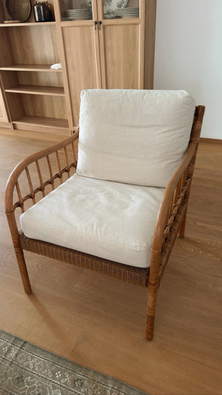 Ikea Armchair, Maison & Meubles, Moins de 75 cm, Enlèvement ou Envoi, Comme neuf, Bois
