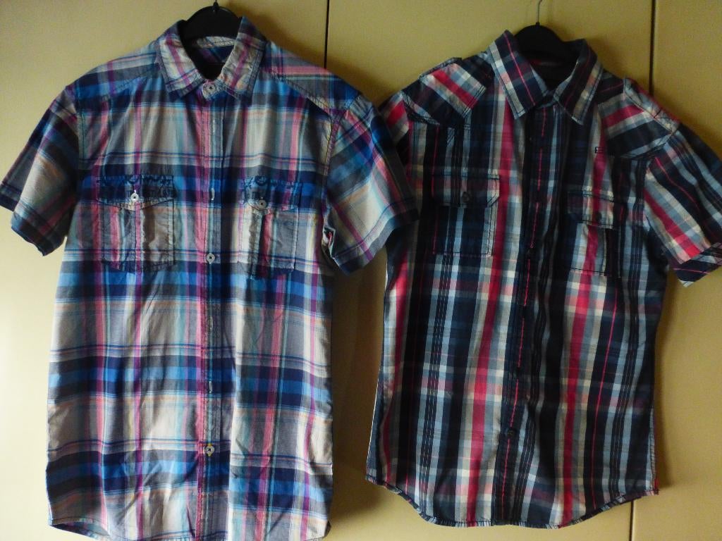 2 chemises courtes manches T: S = 6€ pour les 2! ! !, Vêtements | Hommes, Chemises, Enlèvement ou Envoi