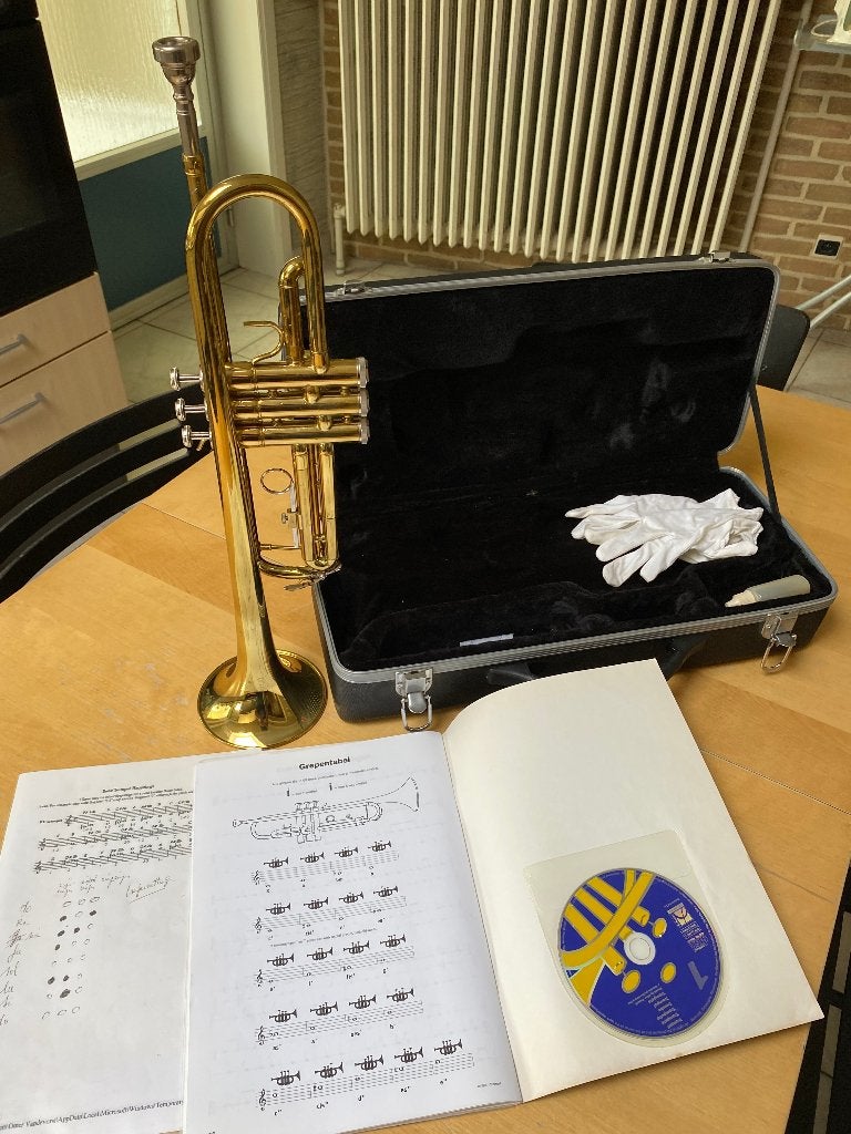 TROMPET, Musique & Instruments, Enlèvement, Comme neuf, Autres types, Avec valise