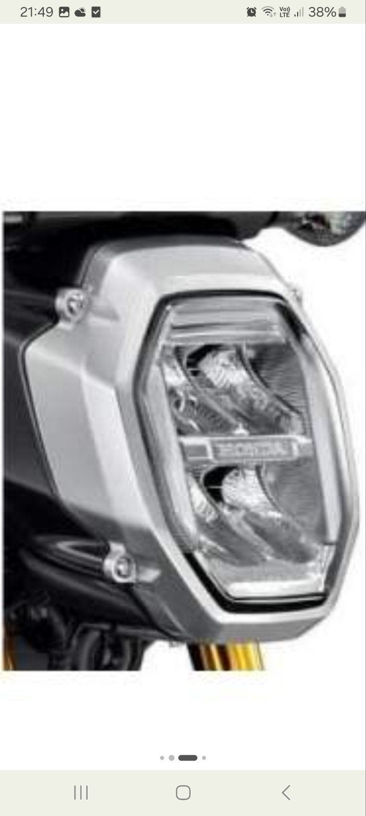 Honda msx koplamp, Enlèvement