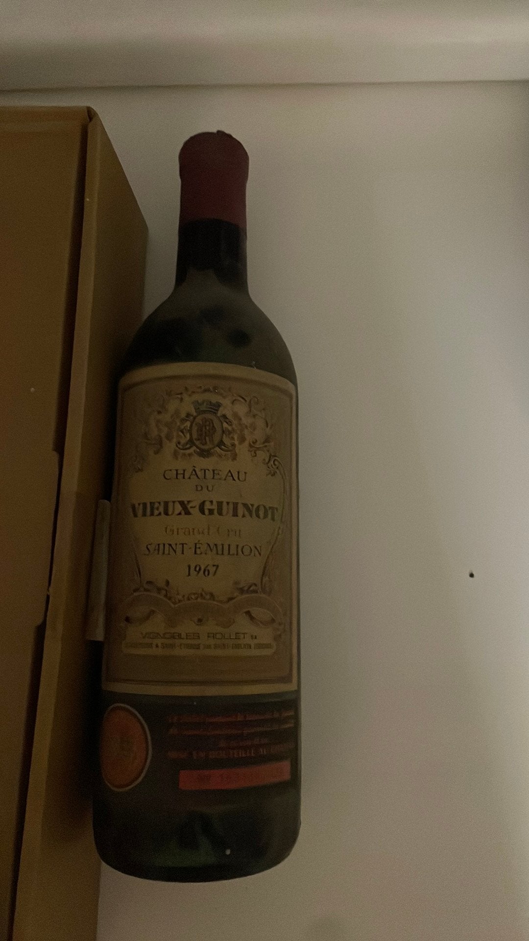 Château du Vieux Guinot 1967, Saint-Emilion Grand Cru (750ml, Verzamelen, Ophalen, Frankrijk, Nieuw, Rode wijn