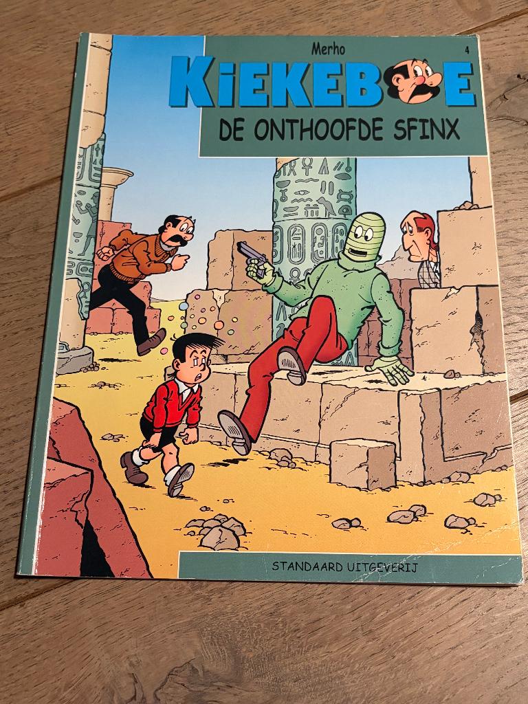 Kiekeboe - 4 - De onthoofde sfinx, Eén stripboek, Ophalen of Verzenden, Gelezen, Merho