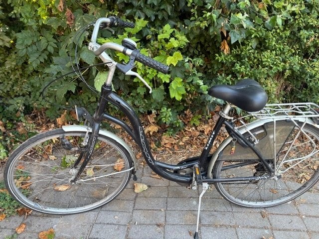 zwarte dames fiets, 56 cm of meer, Ophalen, Zo goed als nieuw, Versnellingen