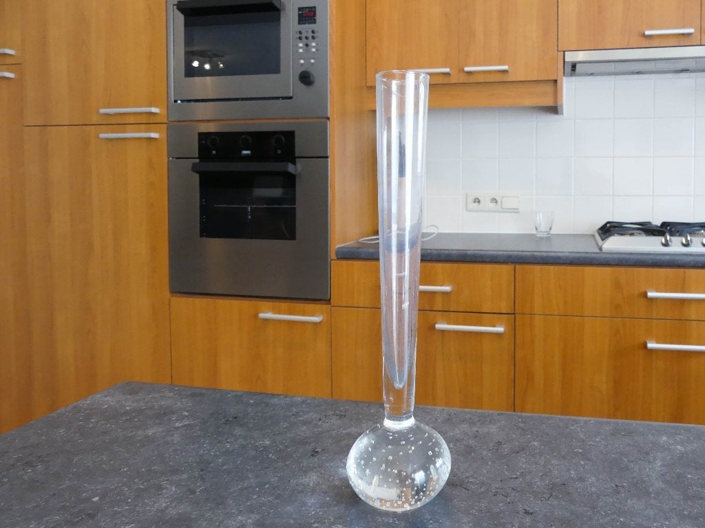 Glazen vaas, Maison & Meubles, Enlèvement ou Envoi, Comme neuf, Verre, 28 cm