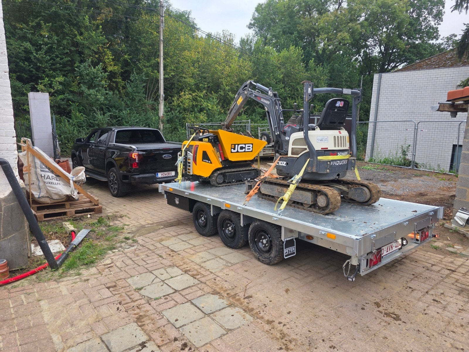 Location machines Mini Pelle-Dumper-Remorque-Carotteuse, Enlèvement, JCB, Autres types, Info@jcb.be