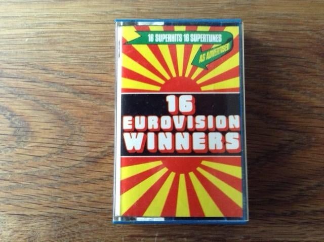 muziekcassette 16 eurovision winners, Enlèvement ou Envoi, Pop, 1 cassette audio, Originale