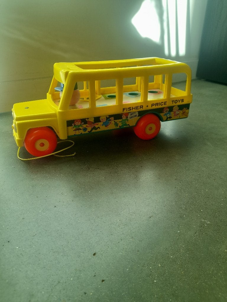 Fisher price gele speelgoedbus, Ophalen