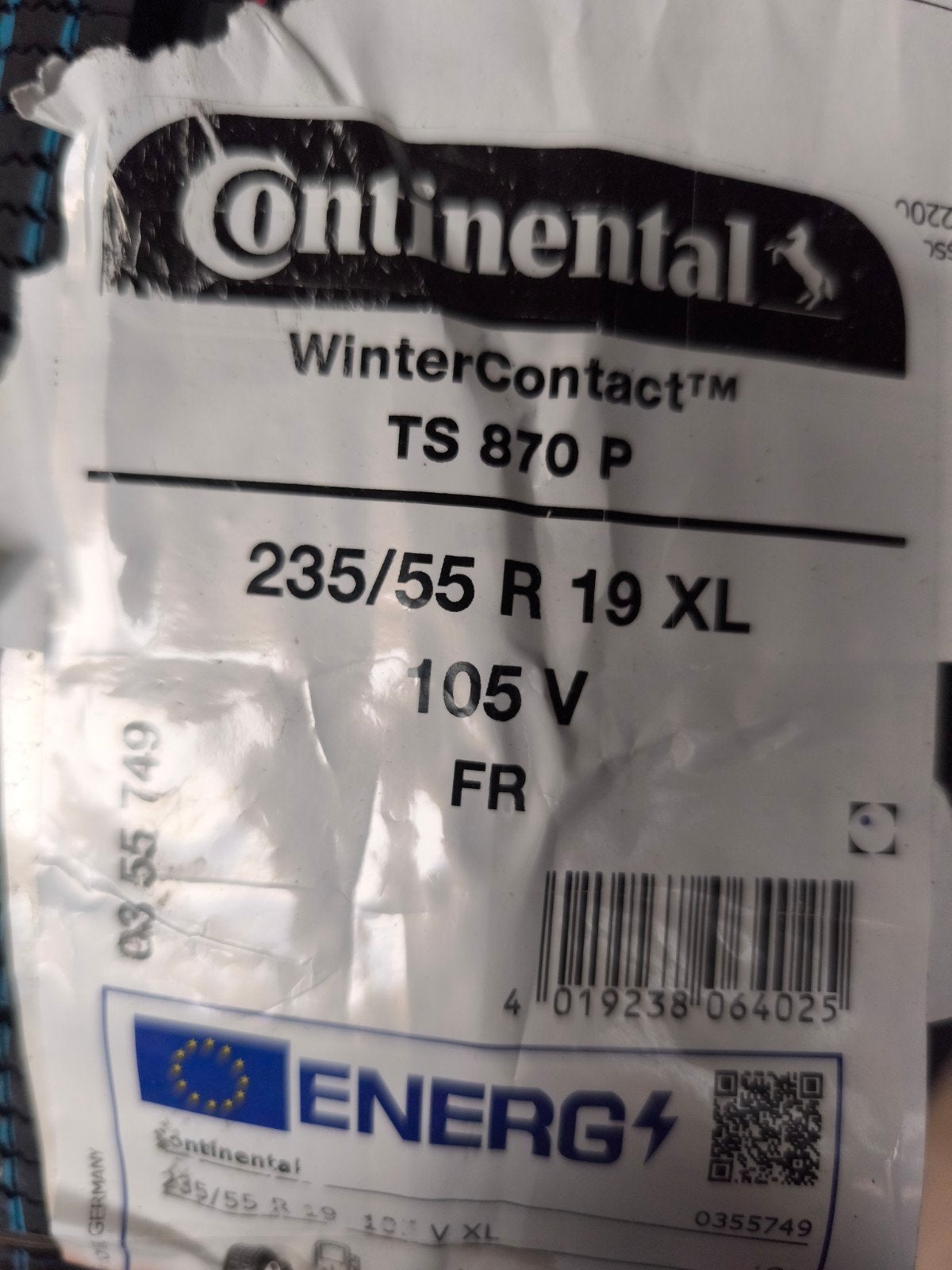 Winterbanden 235/55/R19 105V, Enlèvement, Neuf