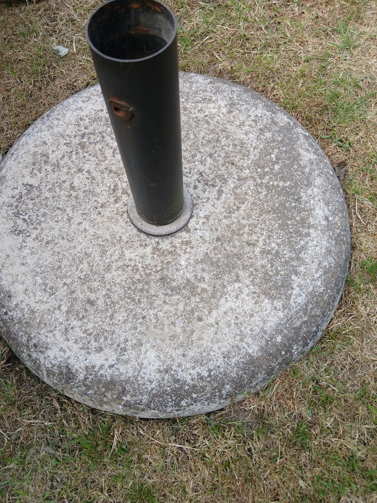 parasolvoet, Enlèvement, Base de parasol