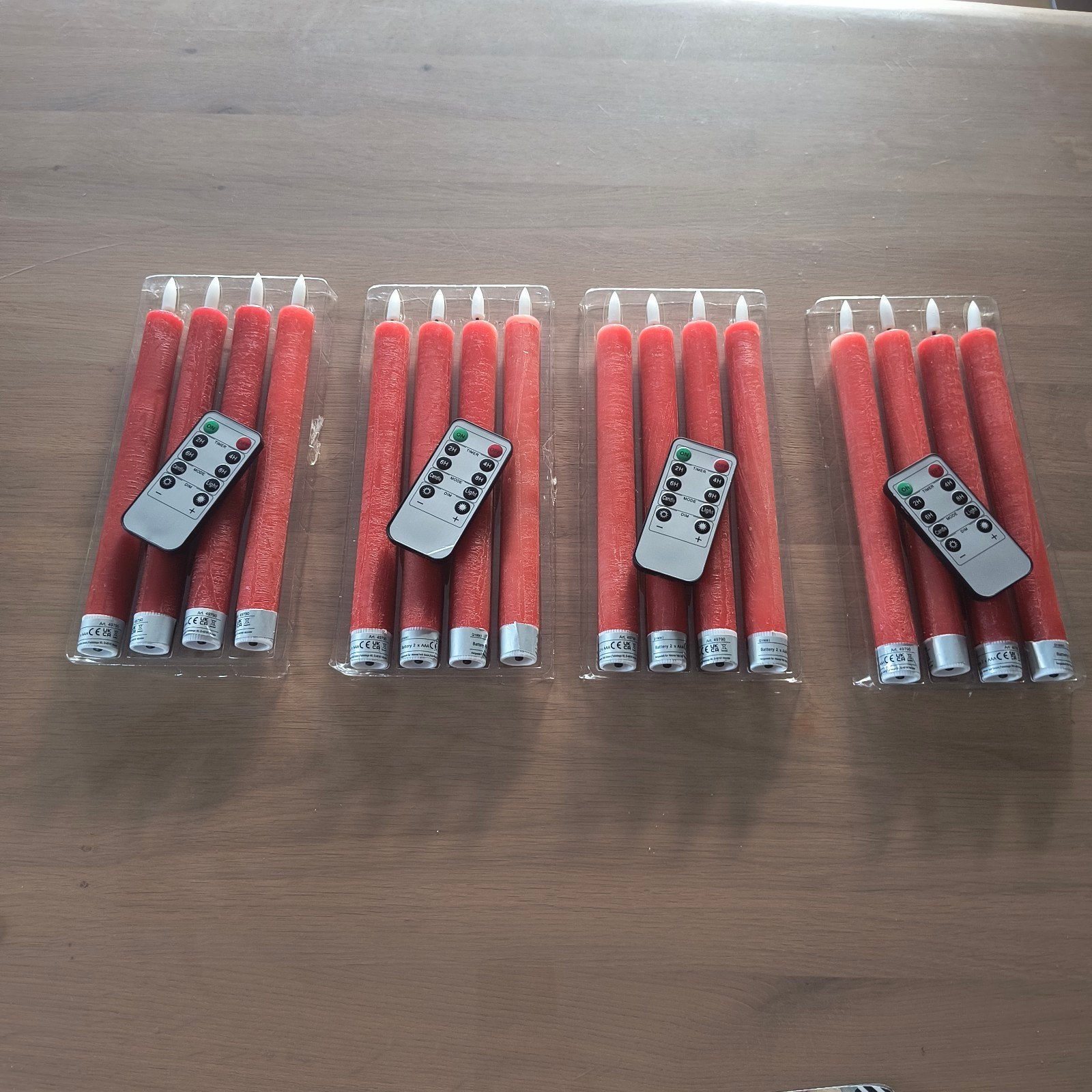 kaarsen, sfeer kaarsen, electrische, Huis en Inrichting, Ophalen of Verzenden, Rood, Kaars