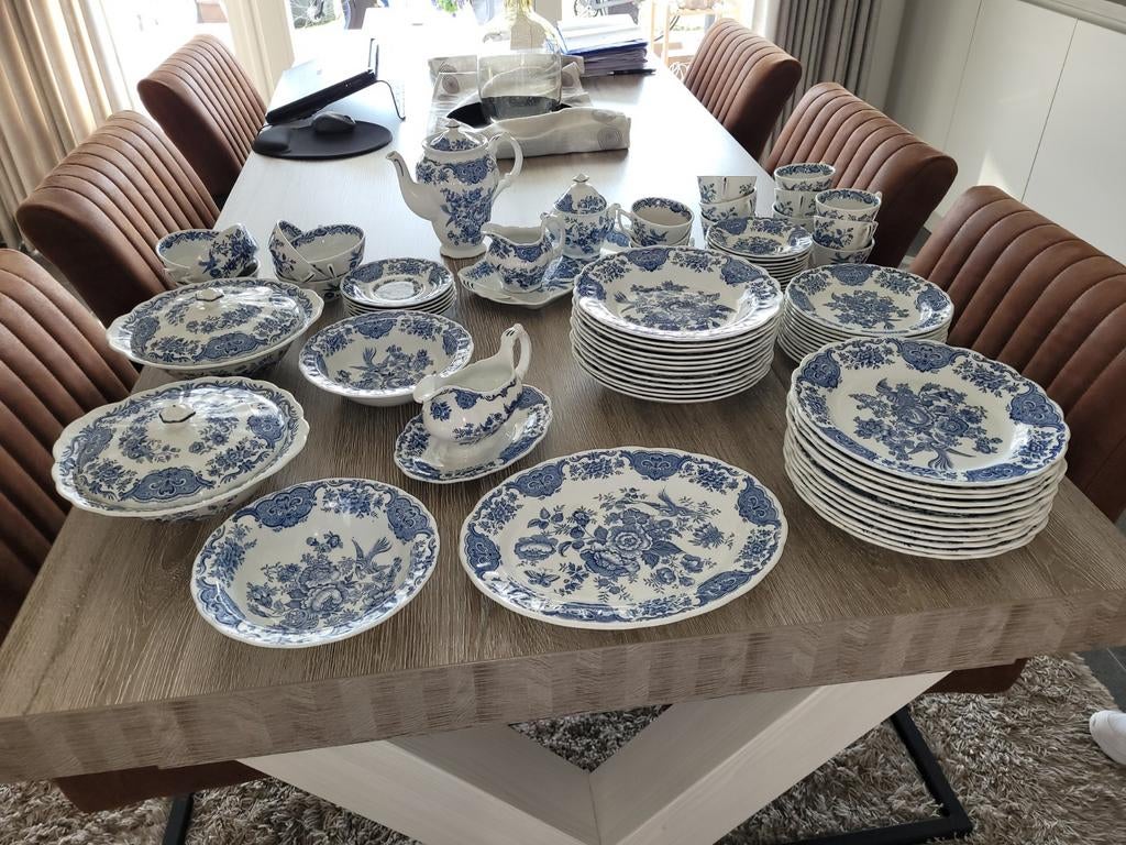 Engels eet en koffie servies volledig, Antiek en Kunst, Antiek | Servies compleet, Ophalen
