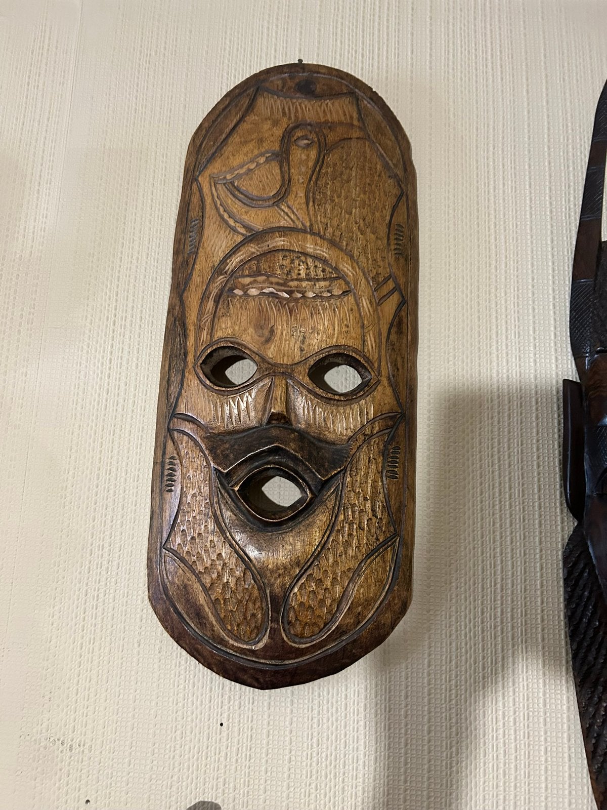 Afrikaans masker, Ophalen, Masker