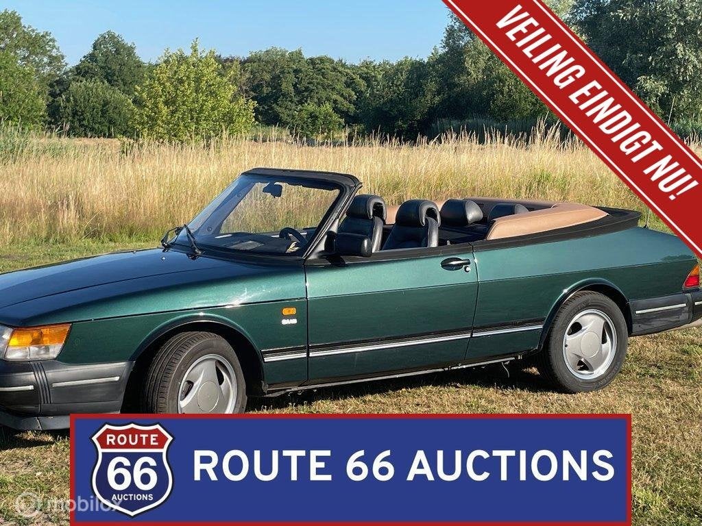 Saab 900 S | 1992 | Route 66 Auctions, Auto's, Zwart, Bedrijf, Handgeschakeld, Overige carrosserie