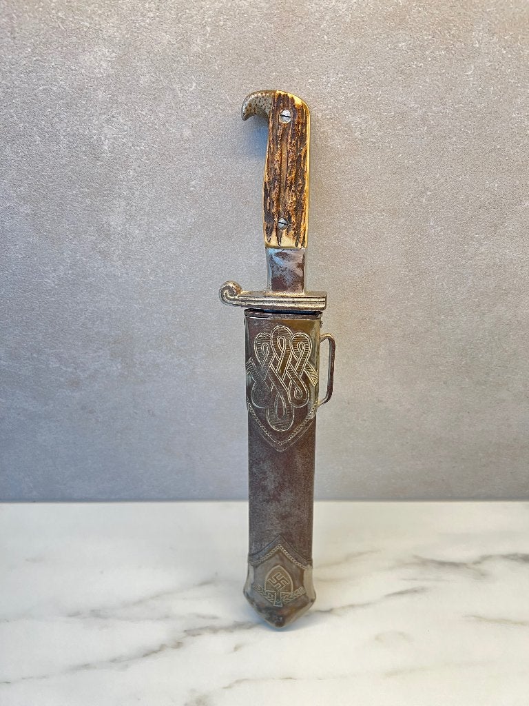 Ancien Fendoir RAD Modèle 1934 - Carl Julius Krebs Solingen, Enlèvement, Armée de terre, Couteau ou Poignard