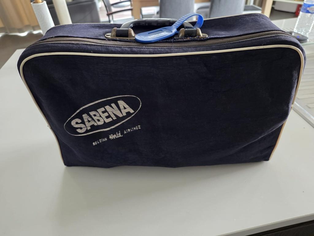 SABENA koffer, gastvrouwentas, satijnen sjaal, Ophalen, Gebruikt, Overige typen