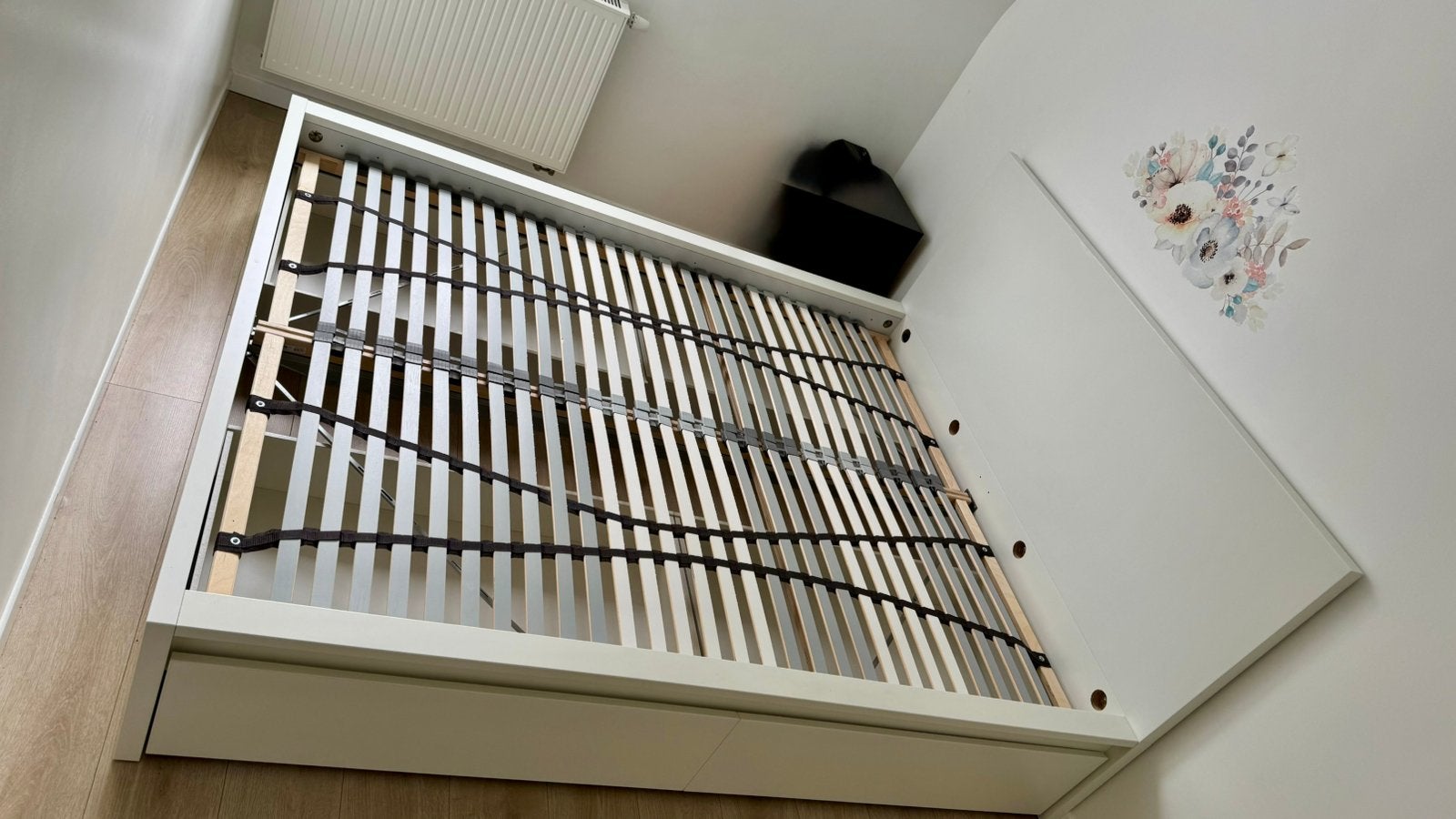 Bed 160x200, Ophalen, Verstelbaar, Wit, Tweepersoons
