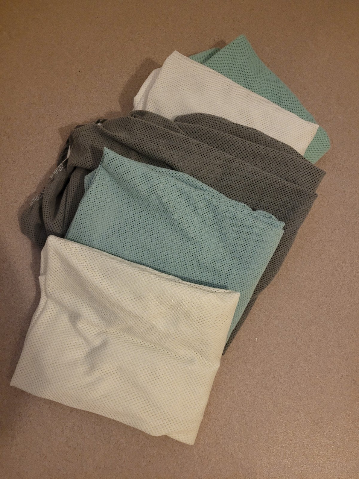 Airosleep hoeslakentjes voor babybedje, Ophalen, Babybedje, Grijs, Ademend