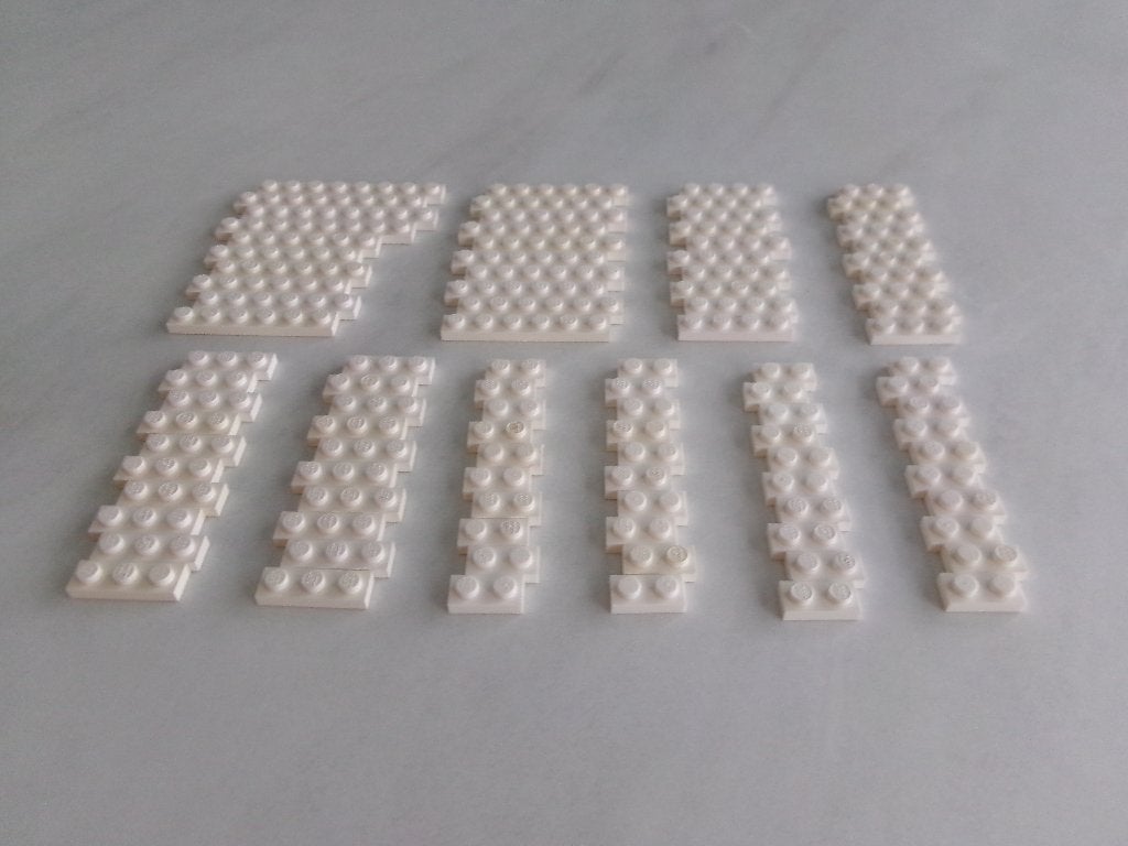 Assiettes Lego 1x blanches D7 100, Enlèvement ou Envoi, Lego, Utilisé, Briques en vrac