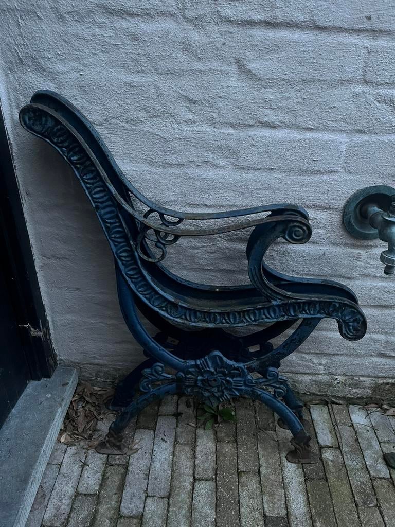 Poten tuinbank, Tuin en Terras, Ophalen, Gebruikt, Overige materialen