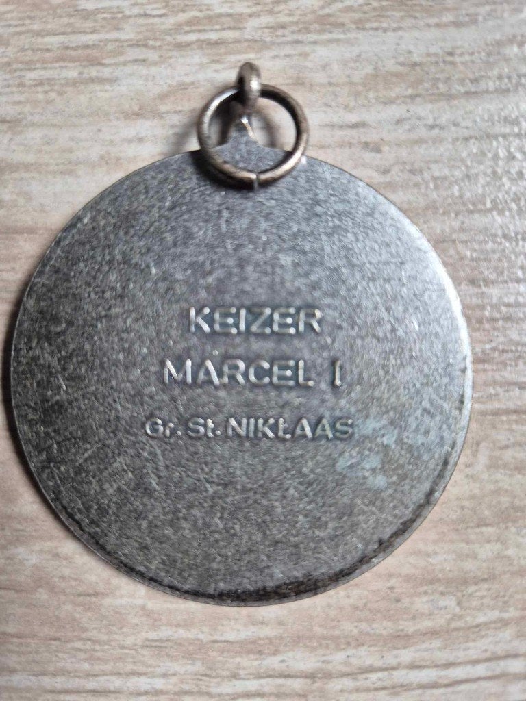 Carnaval medaille Sint - Niklaas Keizer Marcel I, Ophalen of Verzenden