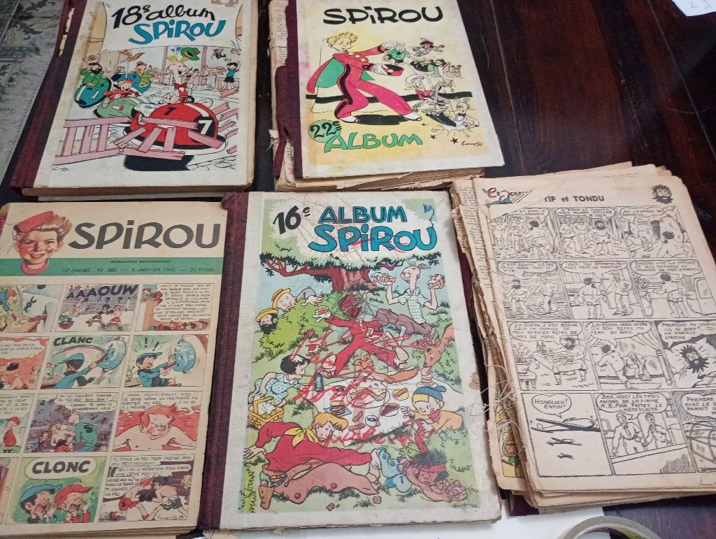 Spirou 1949, 1947 1946 1945, Plusieurs BD, Enlèvement, Utilisé