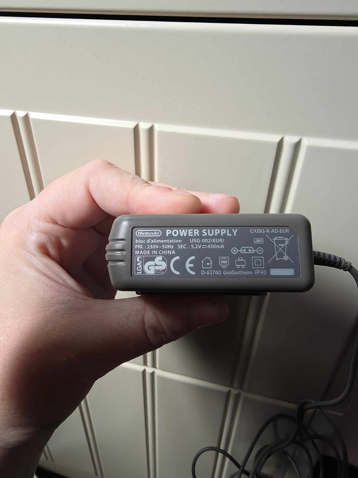 orginele Nintendo power supply, Ophalen of Verzenden, Zo goed als nieuw