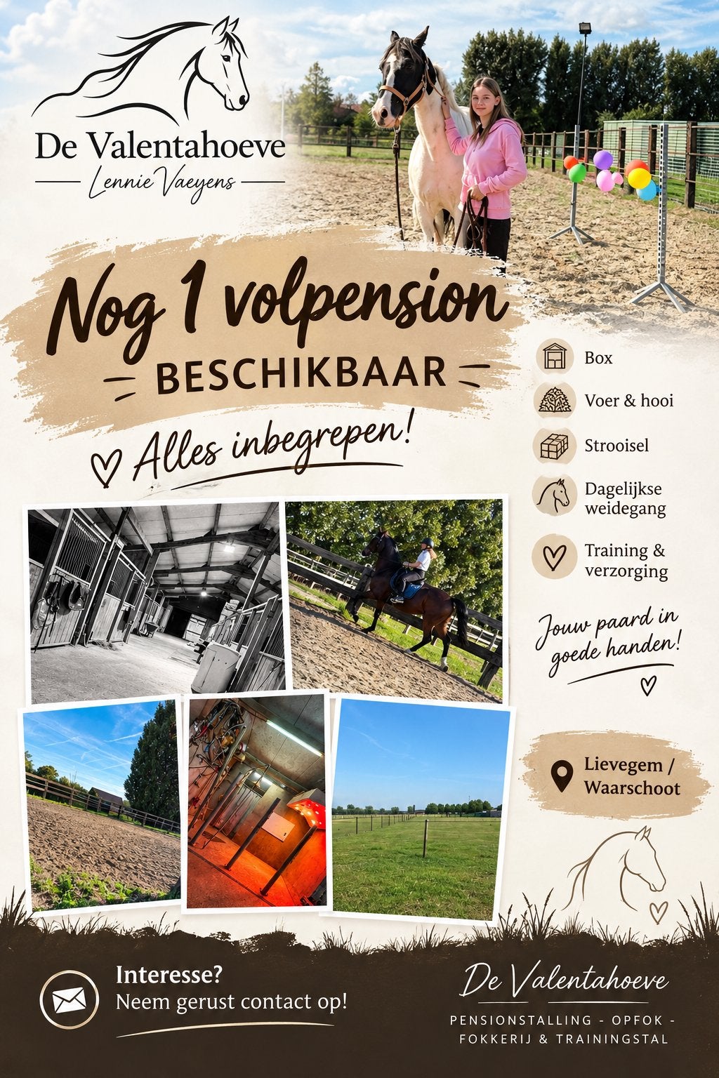 Volpension beschikbaar in Waarschoot / lievegem, Animaux & Accessoires
