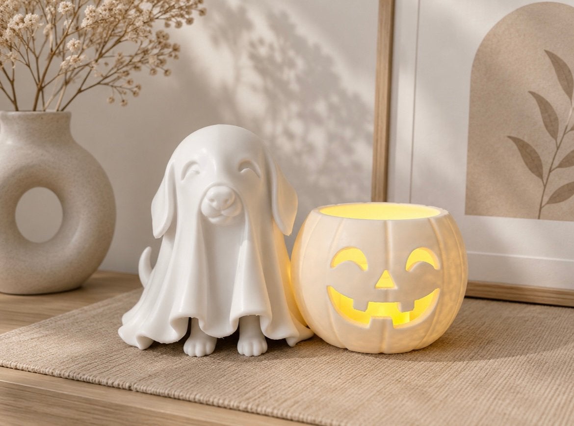 Teckel spookje led theelichthouder, Ophalen of Verzenden, Nieuw