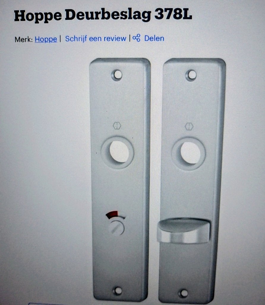 7 Stuks Deurbeslag Kortschilden 378L v/h merk HOPPE (NIEUW), Doe-het-zelf en Bouw, Ophalen of Verzenden, Nieuw, Overige materialen