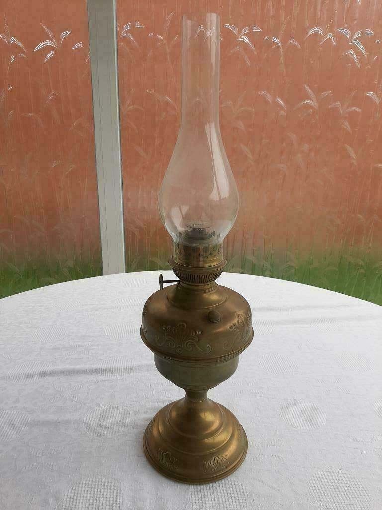 Koperen olie lamp, Ophalen