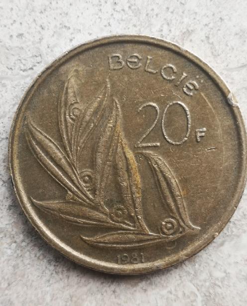 Pièce en franc belge de 1981, Timbres & Monnaies, Monnaies | Belgique, Enlèvement ou Envoi