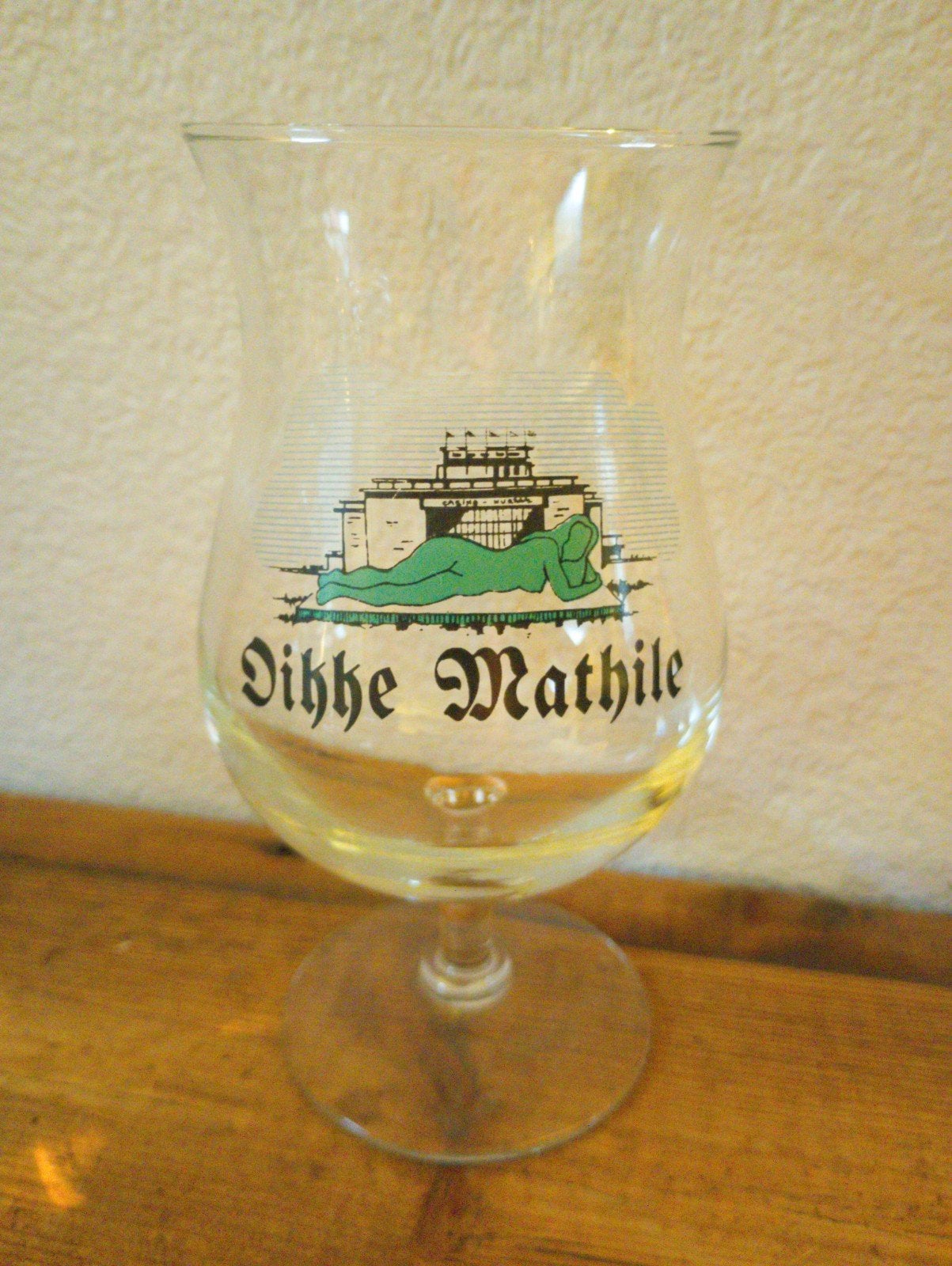Brasserie bière verre Dikke Mathilde, Enlèvement ou Envoi, Utilisé, Verre ou Verres, Autres marques