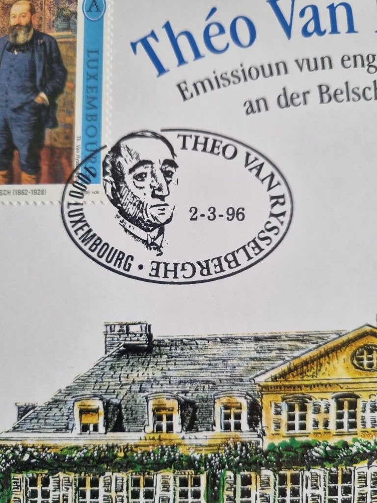 Herdenkingskaart Carte Souvenir 2627HK Théo Van Rysselberghe, Envoi, 1980 à nos jours, Luxembourg
