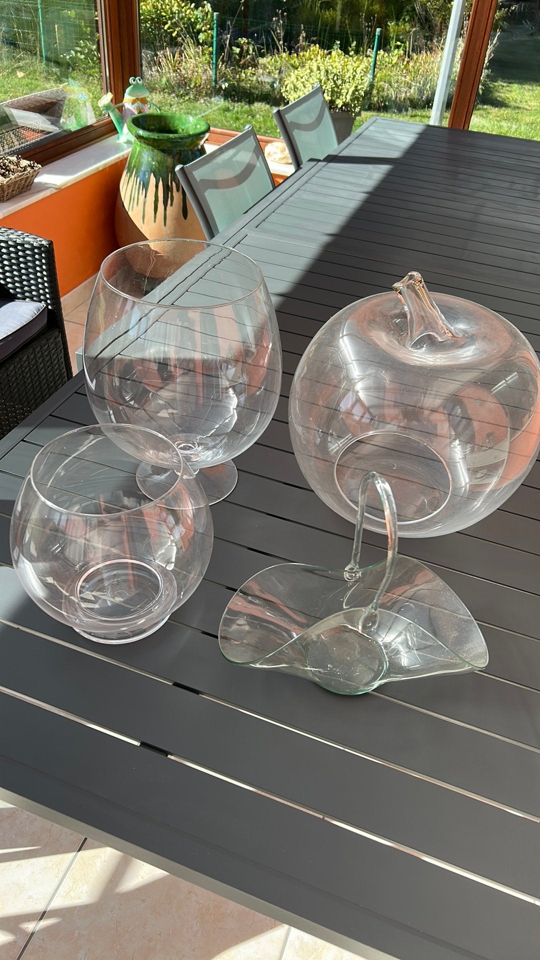 Décorations vases en verre, Maison & Meubles, Enlèvement ou Envoi, Comme neuf, Verre