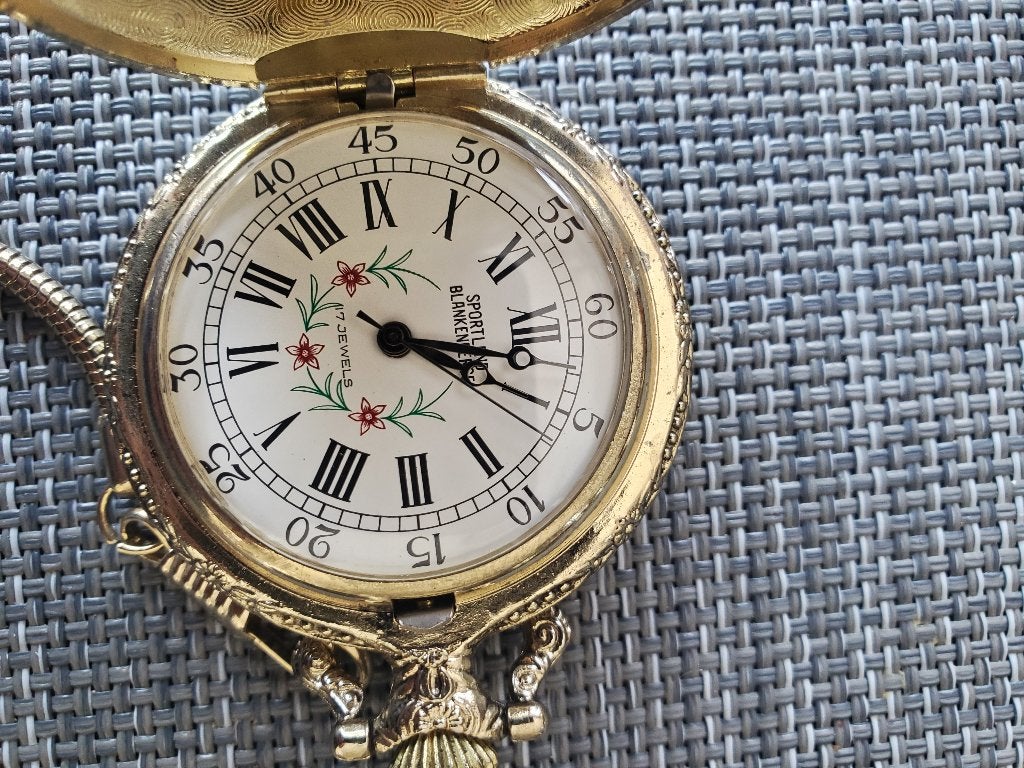 Ancienne montre de poche sportland Blankenberghe 17 rubis, Enlèvement ou Envoi, Montre de poche